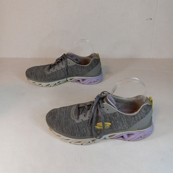 Skechers Womens Glide Step 149323 Gray Running Shoes Sneakers Size 10 - Picture 2 of 8